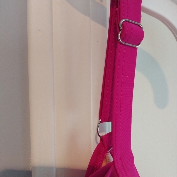 Sea & Sand Pink Ruched Swimsuit One Piece 18W - Picture 8 of 14